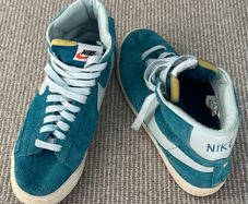 Nike Blazer Suede High Tops - Teal - UK 8.5