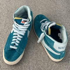 Nike Blazer Suede High Tops - Teal - UK 8.5
