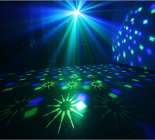 RGB Magic Disco Led Ball Laser Projector Party Light Music Stage Lighting for DJ Bar Club Home