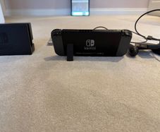 nintendo switch with 2 games