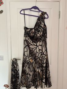 arrubba cocktail dress with matching wrap
