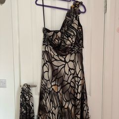 arrubba cocktail dress with matching wrap