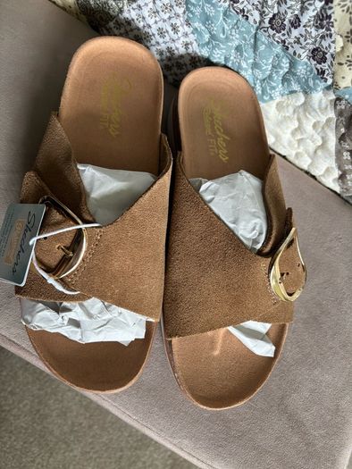 skechers ladies sandals size uk 6 extra wide new