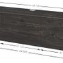 Floating TV Unit, Floating TV stand Cabinet, TV Units for Living Room 75 inch TVs, TV Stand Unit, TV Table, Media Wall Unit, TV Stands for Living room Entertainment Wall Unit (Black Oak) Image 2