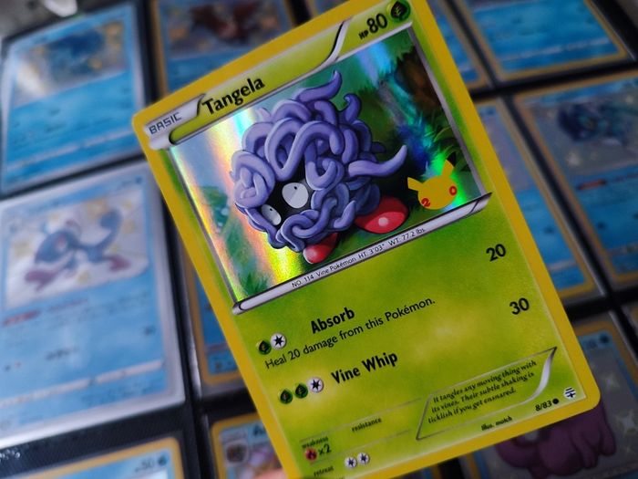 Tangela ! Holo Rare ! from Generations Set ! 20 years Anniversary Stamp ! 2016 ! Pokemon Card !