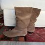 DUNE - brown suede mid-calf boots size 39 Image 7