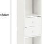 Bookcase Book Shelf Storage Shelf Storage Display Shelving Unit Standing Shelf Tall Cabinet Image 3