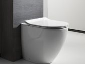 Clearance: Svelete Back to wall pan white