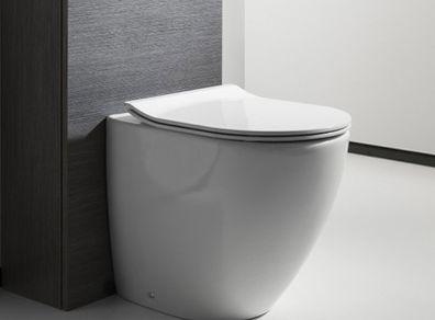 Clearance: Svelete Back to wall pan white