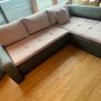 Large L Shaped couch sofa bed grey Image 7