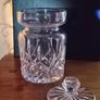 Vintage Waterford Crystal Lismore Mustard Pot / Condiment Jar with Notched Lid Image 2
