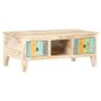 Coffee Table 100x55x40 cm Rough Acacia Wood Image 7