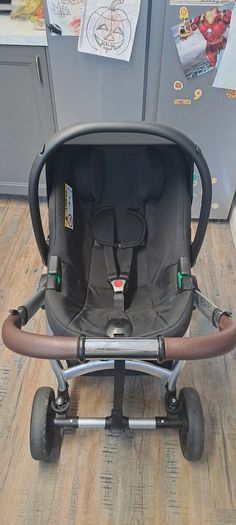 Panorama XTi by Babylo 2-in-1 Travel System with EnfaSafe i-Size R129 Car Seat Granite. Buggy/Pram & Carseat