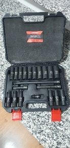 BRAND NEW 20pcs 1/2" Drive Metric Impact Socket Set Universal Socket Metric Drive Deep Socket Wrench For Air Pneumatic Repair Tools