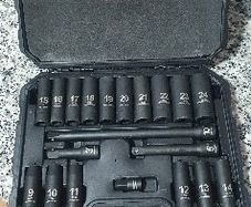 BRAND NEW 20pcs 1/2" Drive Metric Impact Socket Set Universal Socket Metric Drive Deep Socket Wrench For Air Pneumatic Repair Tools