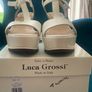 Luca Grossi White T-Bar wedge sandal Brand New Image 3