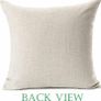 Set of 4 pillow cover, 45 x 45 cm Square Cushion Cover Cotton Linen Throw Pillow Covers Christmas Tree Snowflake Decor for Sofa bed couch cushions (FREE POSTAGE) Image 5