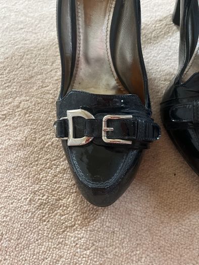 D&G high heel black patent shoes