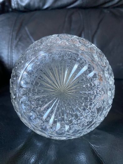 Vintage crystal wine jug
