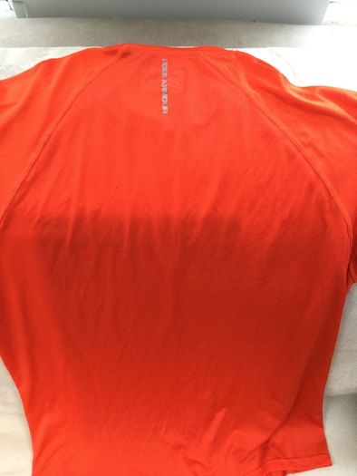 Under armour mens orange top medium m