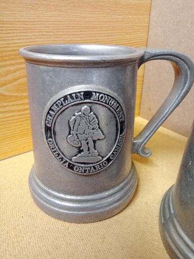 Champlain Monument  Tankard  x 2