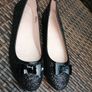 Nine West girls black glittery shoes Image 4
