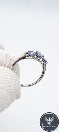 Vintage Sterling Silver And Tanzanite Ring