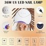 NEW SALE | 12 Pcs Gel Nail Kit Purple Pink White Blue Green Autumn Gel Nail Polish Set Starter Kit Gift for Women Image 4