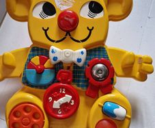 1982 Vintage Matchbox Yellow Bear Cot Toy