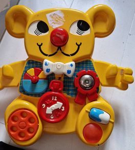 1982 Vintage Matchbox Yellow Bear Cot Toy