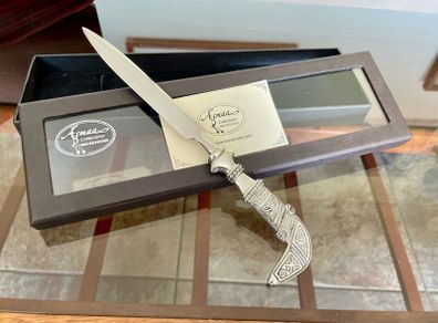 Pewter Letter Opener Traditional Khanjar Oman
