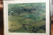 Two framed aerial photographs of Jim Bolger s stud