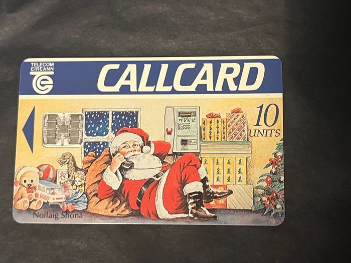 1990's Christmas theme telecom eireann call cards x 3