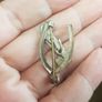 Antique 1920s Horseshoe Enamel Mother Brooch Image 4