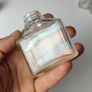 384 - Set of 5 Vintage Collectible Decorative Clear Glass Bottles Jars Inkwells Image 8