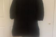 Uniqlo full-length black puffer coat (XS) Like new