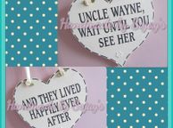 main image for ad Double sided hearts personalised for wedding sign plaque