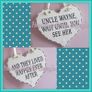 Double sided hearts personalised for wedding sign plaque Image 2