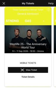 westlife Tickets