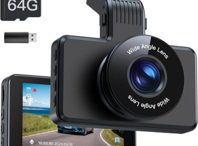 Car Dash Cam Front, FHD 1080P 170 Wide Angle WDR In Vehicle Dashboard Camera 3.0" Display Driving Recorder Video Camera Loop Recording, Night Vision, Motion Detection Visit the Range Tour Store