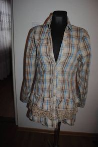 Free2bu check tunic shirt size UK12/14 EU42 Postage included
