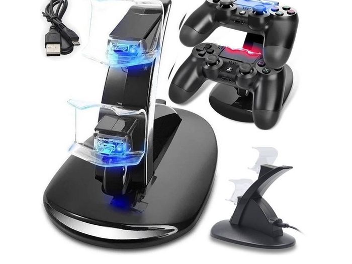 New Playstation 4 Dual Gamepad Controller Docking Station Charger PS4 #1084