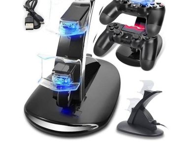 New Playstation 4 Dual Gamepad Controller Docking Station Charger PS4 #1084