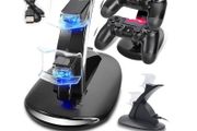 New Playstation 4 Dual Gamepad Controller Docking Station Charger PS4 #1084