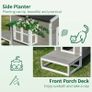 Deluxe Outdoor Cat House Wood Shelter Condo All Weather w/ Porch Image 4
