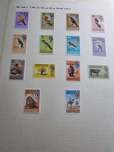 Stamp album 153 Botswana, Lesotho