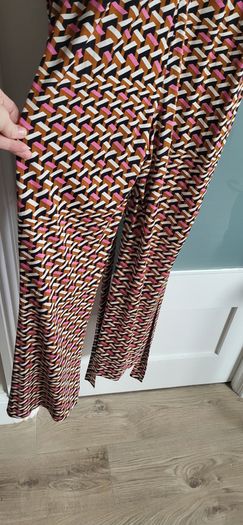 Diane Von Furstenberg 100% Silk Jumpsuit Sz 10USA (Fit 14-16UK) - Rrp 395 (New)