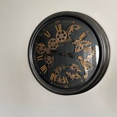 Large Vintage-Style Wall Clock