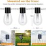 NEW SALE | Solar Festoon Lights Outdoor,29.5Ft Remote Control Solar String Lights Waterproof with 8 Modes 20 LED Shatterproof Bulbs for Garden, Gazebo, Patio, Party Image 5