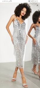 Asos silver dress